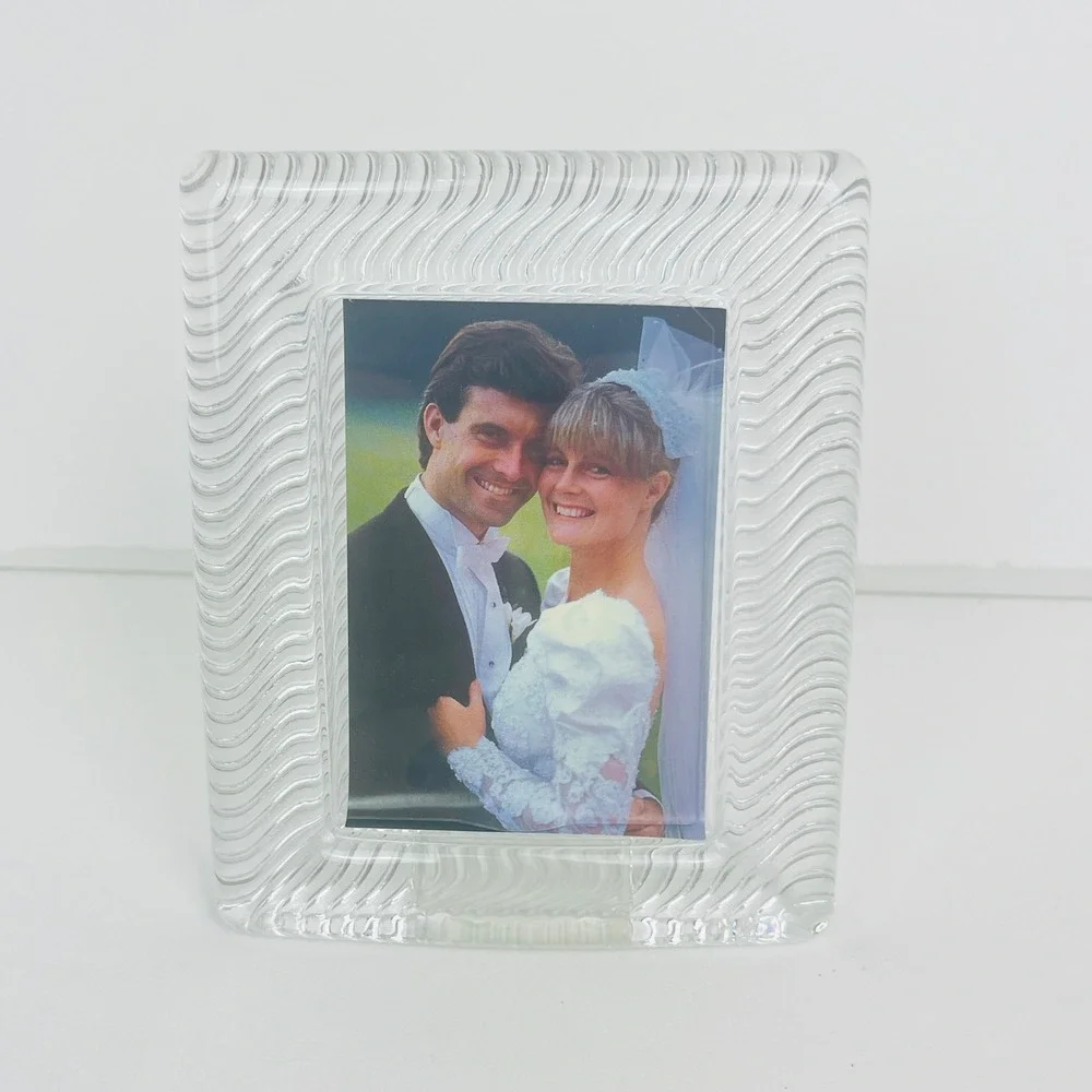 Mikasa Picture Frame Polished Portraits Clear Ribbed Glass QQ100/667 Japan NEW